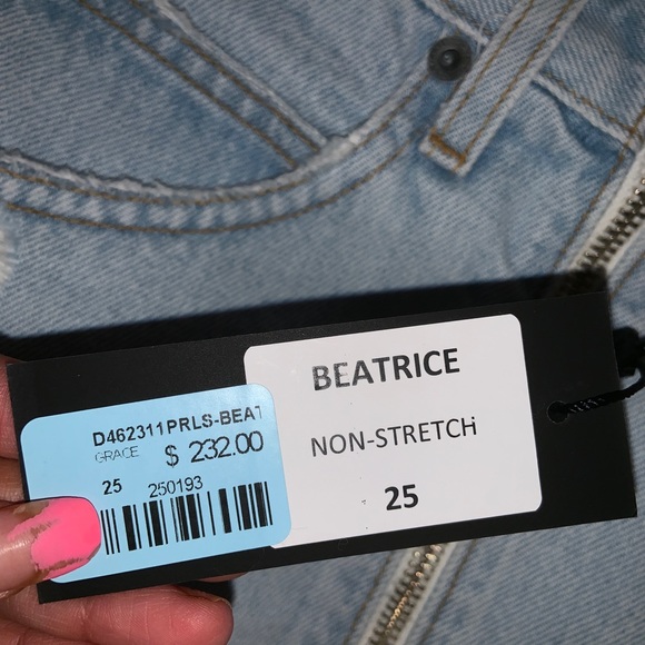 Carmar Beatrice Denim Skirt with Pearls - Picture 3 of 5